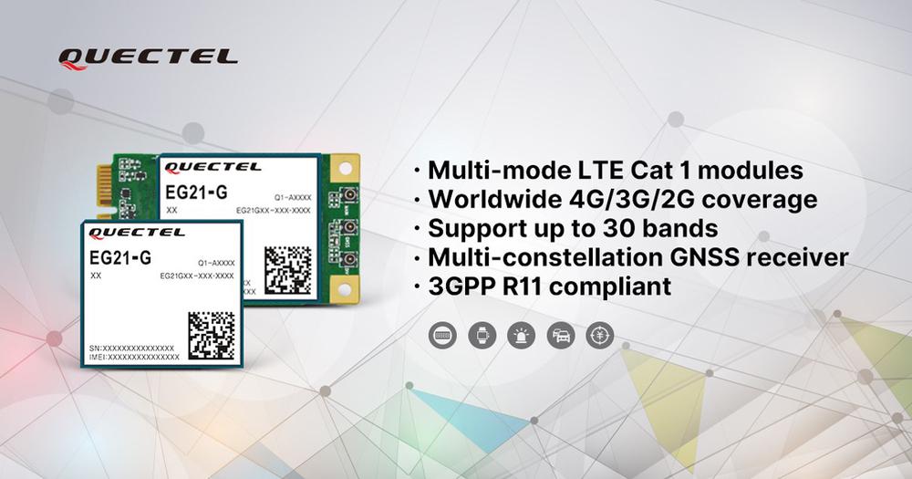 4G/LTE moduly formátu Mini PCI Express