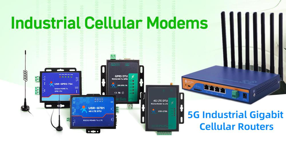 Industrial 5G Routers, 5G Industrial Gigabit Cellular Router USR-G810