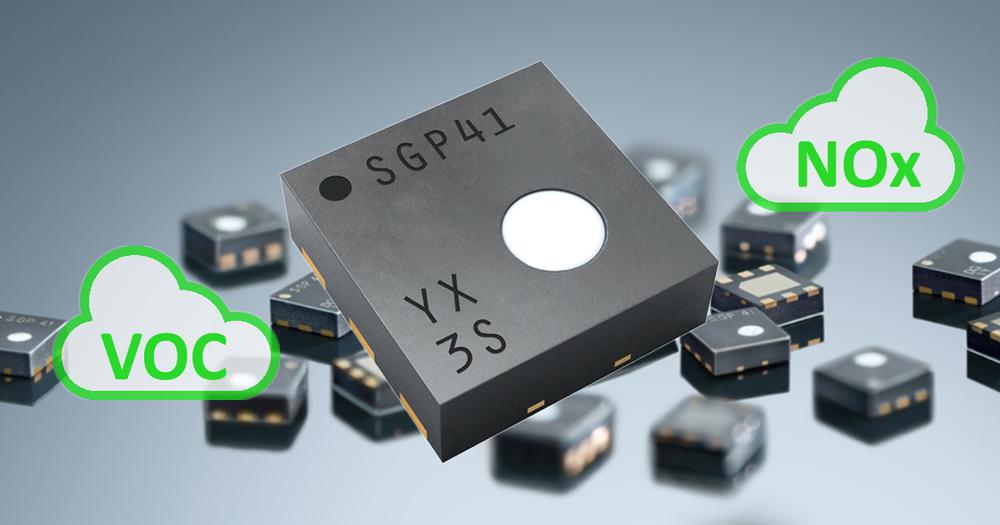 Detect VOC and NOx with just one chip. SGP41 sensor.