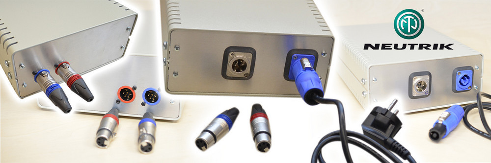 Două soluții pentru transmisia de putere și semnal cu conectorii Neutrik XLR