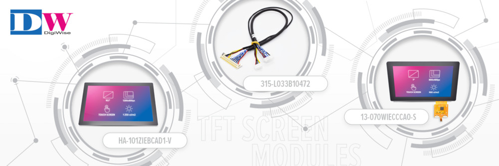 Încercați modulele TFT Plug'n'Play DigiWise cu interfață HDMI sau LVDS